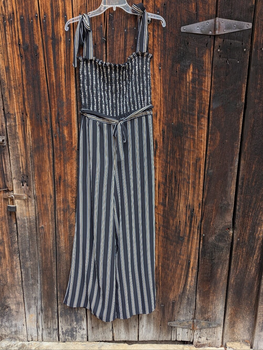 Ali & Jay Striped Jumpsuit Women's Size Small